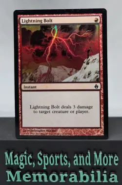 MTG Lightning Bolt - PDS: Fire and Lightning Foil Common Magic The Gathering LP - Image 1