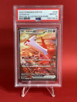 Pokemon Surging Sparks Latias ex Illustration Rare #239 PSA 10 Gem Mint! - Image 1