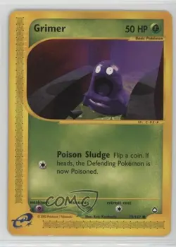 Grimer Pokemon e-Card Series Aquapolis #79 2002 0l4h - Image 1