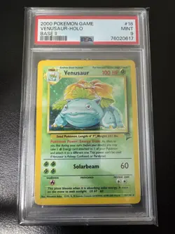 Pokemon TCG Base Set 2 - Venusaur Holo Rare #18/130 - PSA 9 - Image 1
