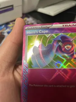 Pokemon Hero's Cape 152/162 Temporal Forces ACE SPEC Ultra Rare Holo LP - Image 3