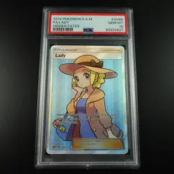 PSA 10 Lady SV86/SV94 Trainer Hidden Fates Holo Graded Pokemon Card - Image 1