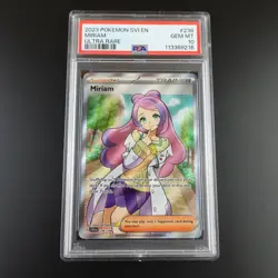 PSA 10 Miriam 238/198 Scarlet Violet Trainer Holo Pokemon Card Gem Mint - Image 1