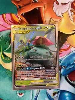 2019 Pokemon SM Team Up 1/181 Celebi & Venusaur GX - Image 3