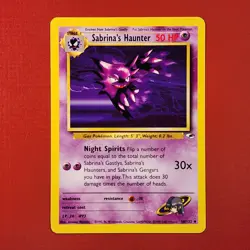 5-08-13 PWE pokemon unplayed 2000 gym heroes 58/132 sabrina's haunter - Image 1