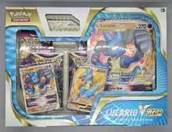Pokemon TCG Lucario Vstar Special Collection - 4 Packs - Factory Sealed - Image 1
