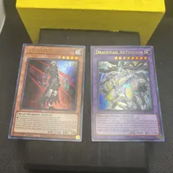 Yugioh! TCG Dracotail Arthalion Ultra Rare JUSH EN006 & K9-00 Jush EN034 - Image 1