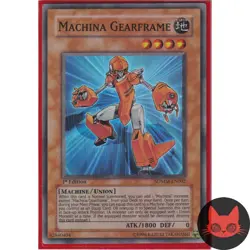 Yugioh Machina Gearframe SDMM-EN002 Super Rare 1st Edition LP - Image 1