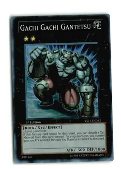 GACHI GACHI GANTETSU YS11-EN042 1st EDITION SUPER RARE YUGIOH TCG MP - Image 1