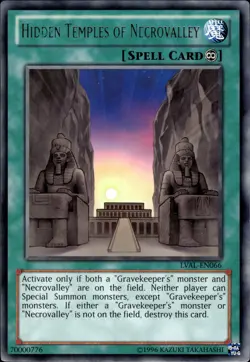 Hidden Temples Of The Necrovalley - Rare LVAL-EN066 - LP - YuGiOh - Image 1