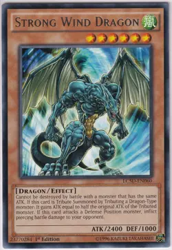 YuGiOh - Strong Wind Dragon 1st Edition LC5D-EN060 Rare Near Mint - Image 1