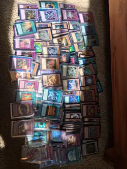 Lot Of 373 Holographic Yugioh Cards - Image 1
