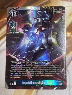Digimon Card Game Imperialdramon: Fighter Mode BT12-031 SR Foil - Image 1