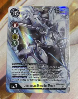 Digimon Card Game Omnimon: Merciful Mode BT9-083 SR Foil - Image 1