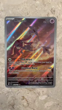 Pokemon TCG Mesprit 204/191SV08: Surging Sparks Illustration Rare Holo Card - Image 1