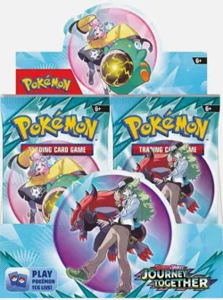 Pokemon SV9 Journey Together Enhanced Booster with Box Topper Promo Card New - Image 1