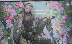 MTG Nissa, Resurgent Animist Playmat & Sleeve set New Sealed Japan official - Image 1