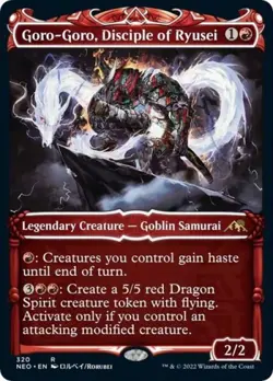 MTG English Goro-Goro, Disciple of Ryusei (Showcase) NM Foil - Image 1
