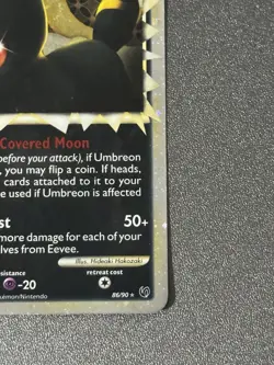 Pokemon TCG Umbreon Prime 86/90 Undaunted Holo Card | Moderate Play Condition - Image 3