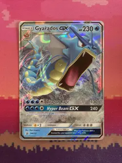 Pokemon Card Gyarados GX SM212 Ultra Rare Black Star Near Mint - Image 1