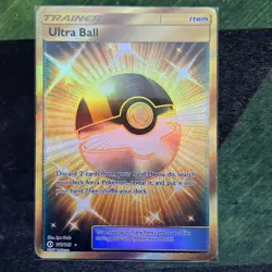 Pokemon Trainer Ultra Ball Collectable TCG Card Holo 161/149 Sun & Moon NM - Image 1