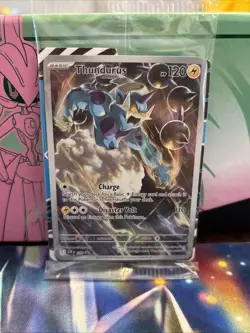 Thundurus 209 Sv: Scarlet & Violet Promo Cards Holo Sealed With Dividers. - Image 1