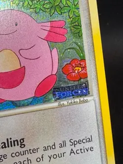 🌈 Chansey 20/115 Unseen Forces Holo Rare Pokemon Card - NM - STAMPED - Image 2