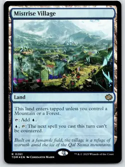 Mistrise Village 261 Foil MTG Magic the Gathering Tarkir: Dragonstorm - Image 1
