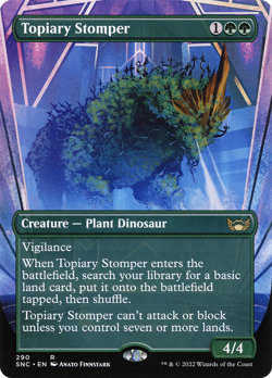 Topiary Stomper (Borderless) Streets of New Capenna Near Mint - Image 1