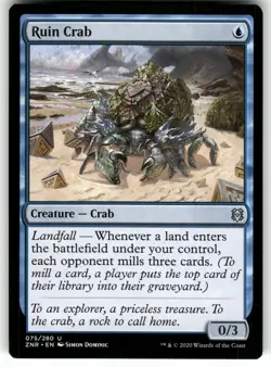 Ruin Crab 75 Zendikar Rising Magic the Gathering MTG - Image 1