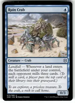 Ruin Crab 75 Zendikar Rising Magic the Gathering MTG - Image 1