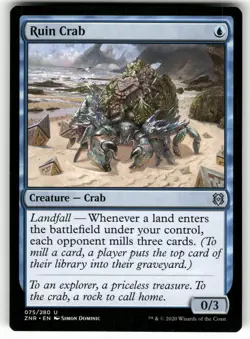 Ruin Crab 75 Zendikar Rising Magic the Gathering MTG - Image 1
