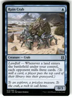 Ruin Crab 75 Zendikar Rising Magic the Gathering MTG - Image 1