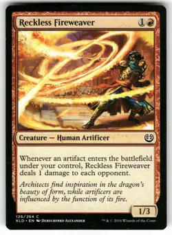 Reckless Fireweaver 126 Kaladesh Magic the Gathering MTG - Image 1