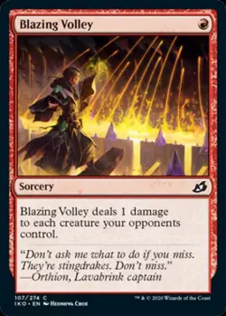 Blazing Volley - Light Play MTG Ikoria: Lair of Behemoths - Image 1