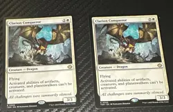 Clarion Conqueror Tarkir Magic The Gathering MTG Pair (2) Never Played - Image 1