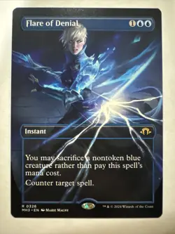 Flare of Denial - (Borderless) - Modern Horizons 3 - NM MTG - Image 1