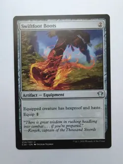 MTG Swiftfoot Boots (C20) Commander 2020 Regular Uncommon 254/322 - Image 1