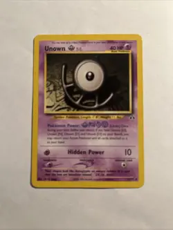 Pokemon TCG Unown [U] 51/75 Neo Discovery Regular LP+ - Image 1
