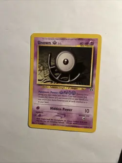 Pokemon TCG Unown [U] 51/75 Neo Discovery Regular LP+ - Image 4