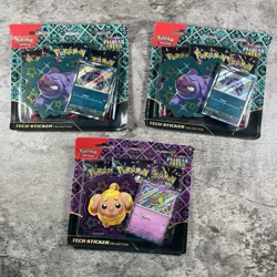 Pokemon Scarlet & Violet - Paldean Fates Tech Sticker Collection - Lot of 3 - Image 1