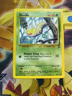 Pokemon TCG - Weedle - 100/130 - Common - Base Set 2 [Near Mint] - Image 1