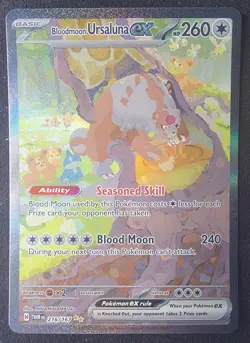 Bloodmoon Ursaluna ex 216/167 Sv06: Twilight Masquerade SIR Pokemon NM - Image 1