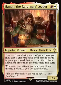 1x - Banon, the Returners' Leader - CMR: FINAL FANTASY - NM MTG - Image 1