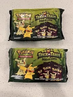x2 New Sealed Pokemon Cards TCG 2023 Trick or Trade Halloween Booster Bundle - Image 1