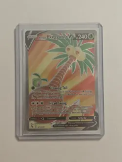 Pokemon TCG Alolan Exeggutor V (Full Art) Pokemon GO 071/078 Holo Ultra Rare-NM - Image 1