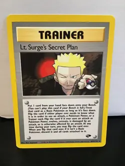 Lt. Surge's Secret Plan 107/132 Pokemon Gym Challenge Rare - Image 1