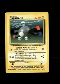 Base Set Pokemon TCG Magnemite 53/102 - Image 1