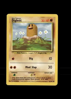 Base Set Pokemon TCG Diglett 47/102 - Image 1