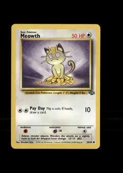 TCG Pokemon Meowth Common Regular 56/64 - Image 1